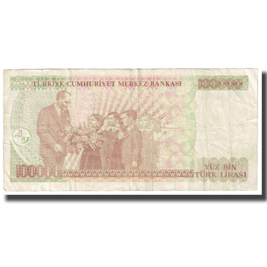 Banknot, Turcja, 100,000 Lira, KM:206, EF(40-45)