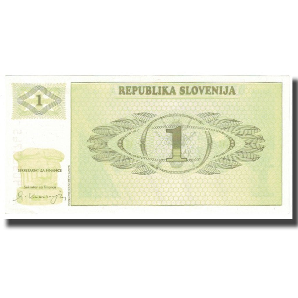 Billet, Slovénie, 1 (Tolar), KM:1a, NEUF