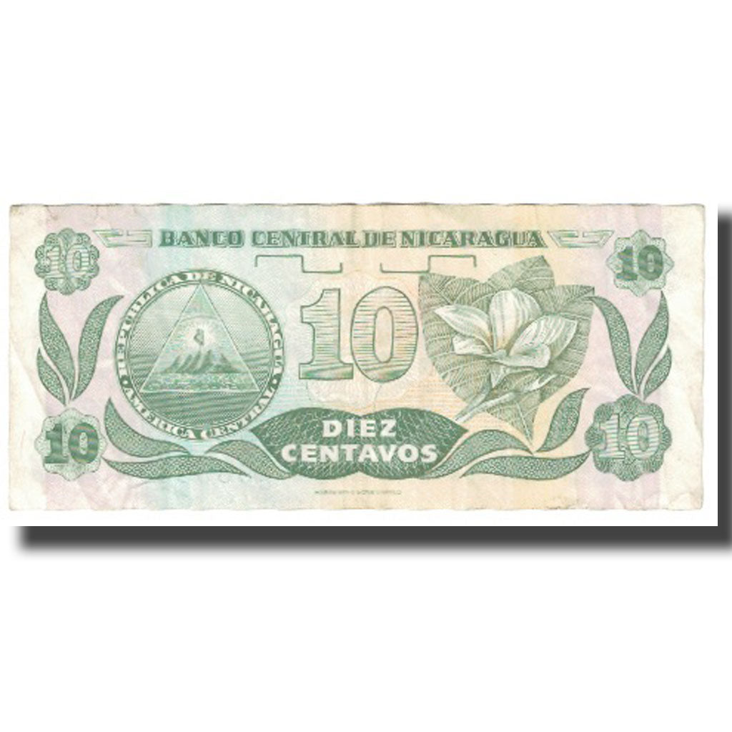 Billet, Nicaragua, 10 Centavos, KM:169a, TTB