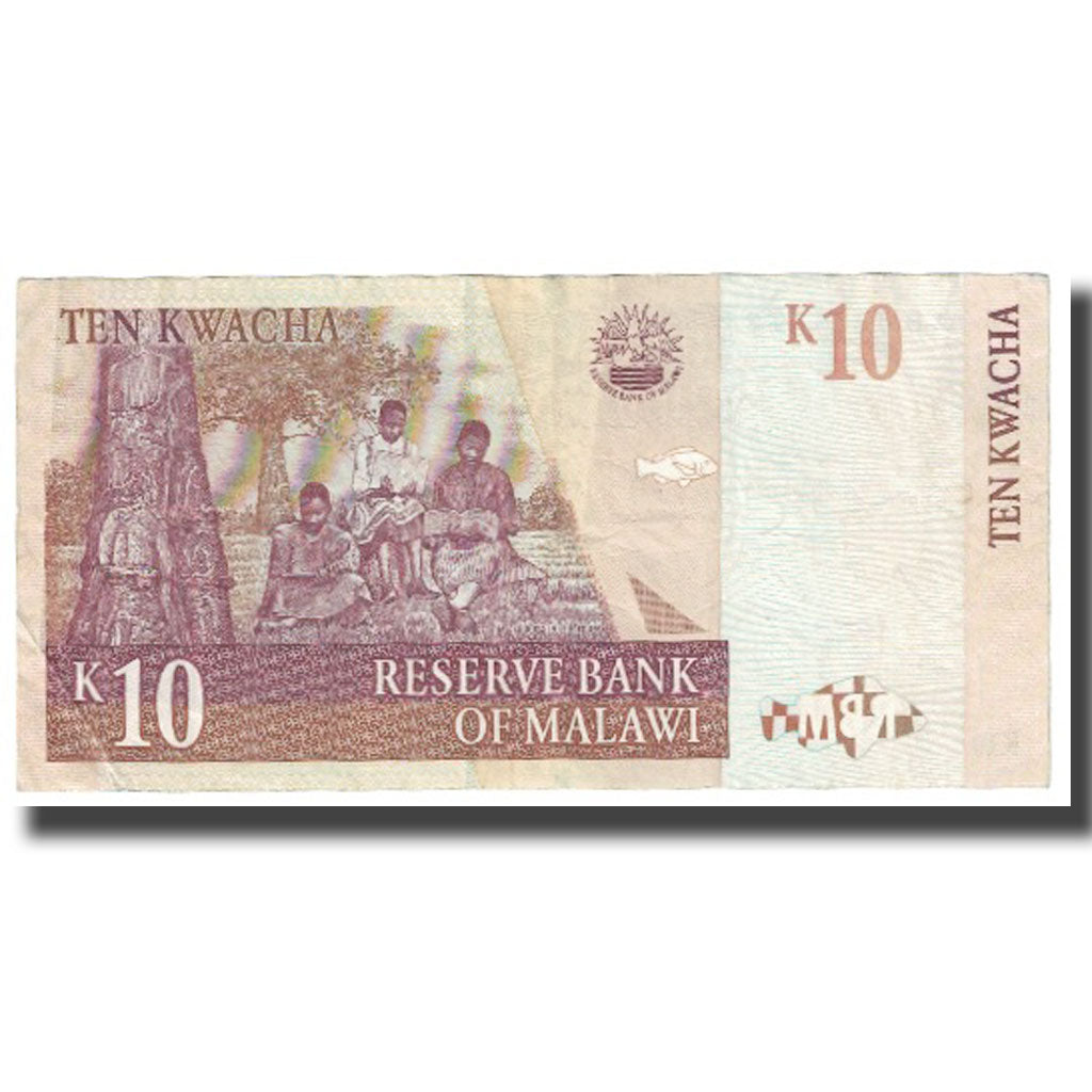 Banknote, Malawi, 10 Kwacha, 1997, 1997-07-01, KM:37, EF(40-45)
