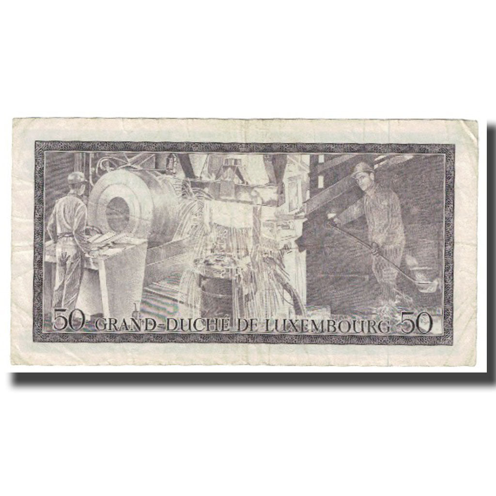 Banknote, Luxembourg, 50 Francs, 1972, 1972-08-25, KM:55b, EF(40-45)