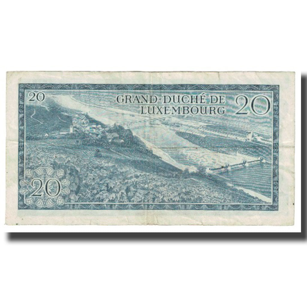 Geldschein, Luxemburg, 20 Francs, 1966, 1966-03-07, KM:17a, SS