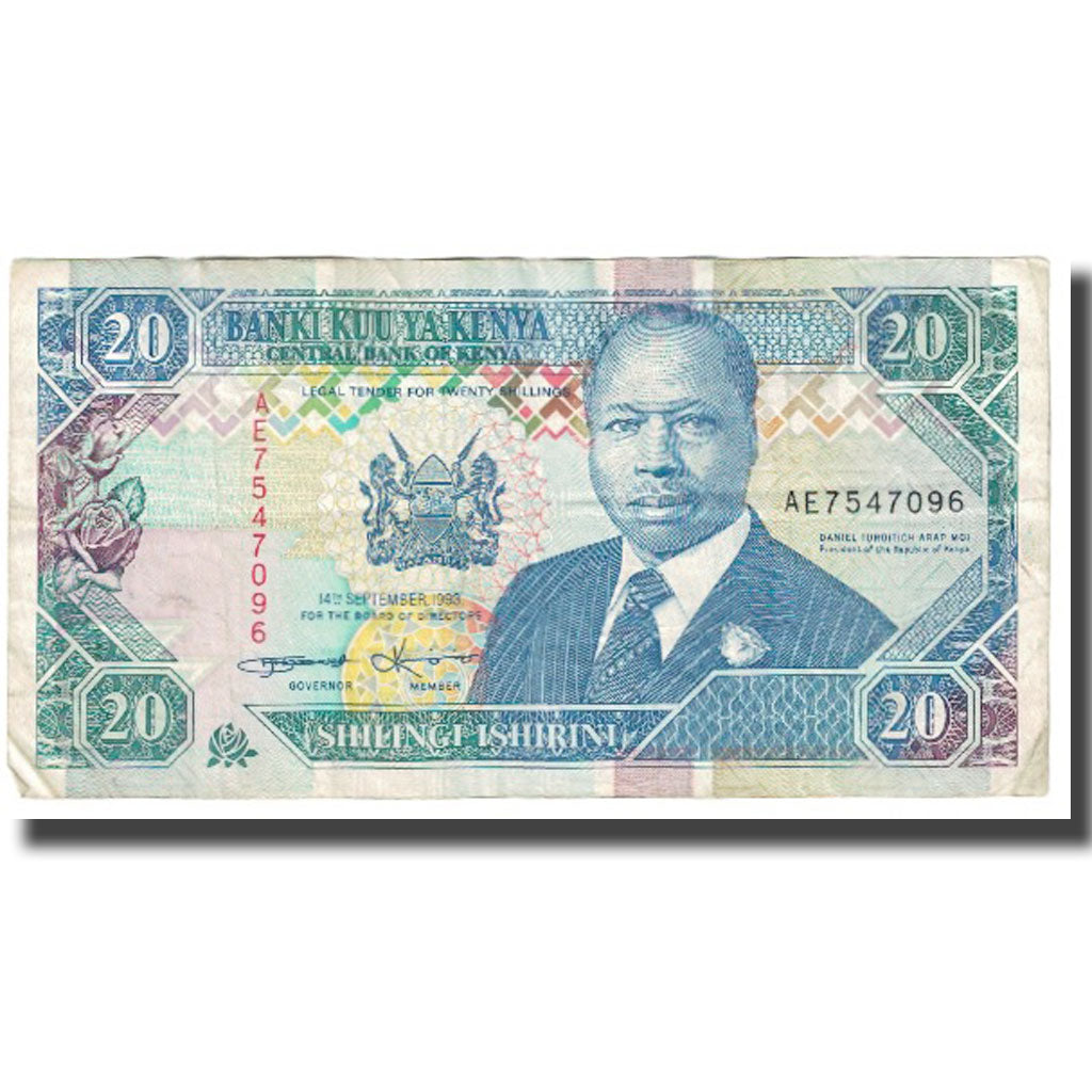 Billet, Kenya, 20 Shillings, 1993, 1993-09-14, KM:31a, TTB