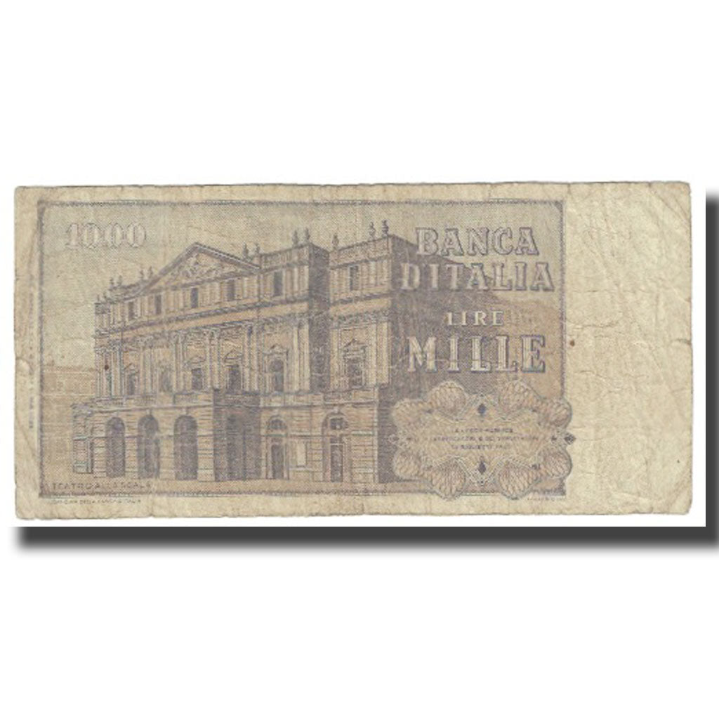 Biljet, Italië, 1000 Lire, KM:101d, TTB