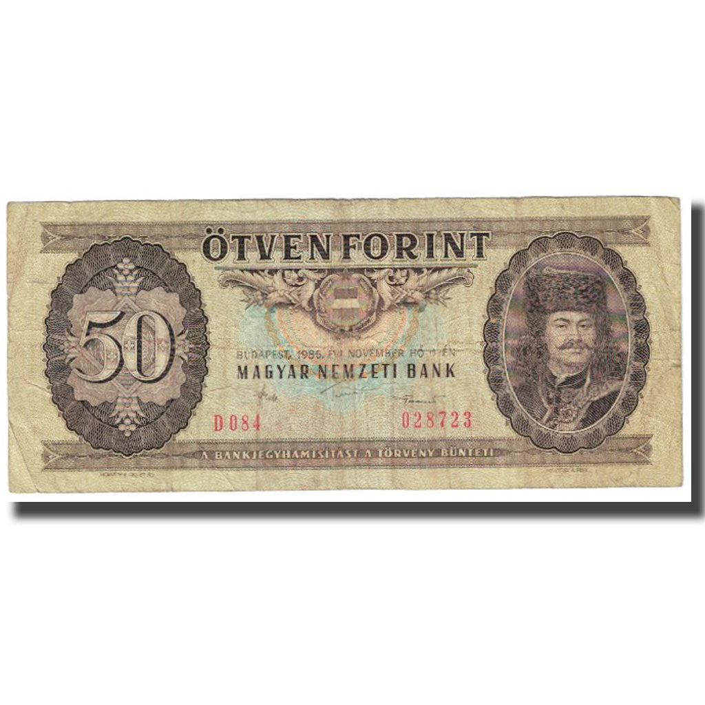 Billete, 50 Forint, 1986, Hungría, 1986-11-04, KM:170f, MBC