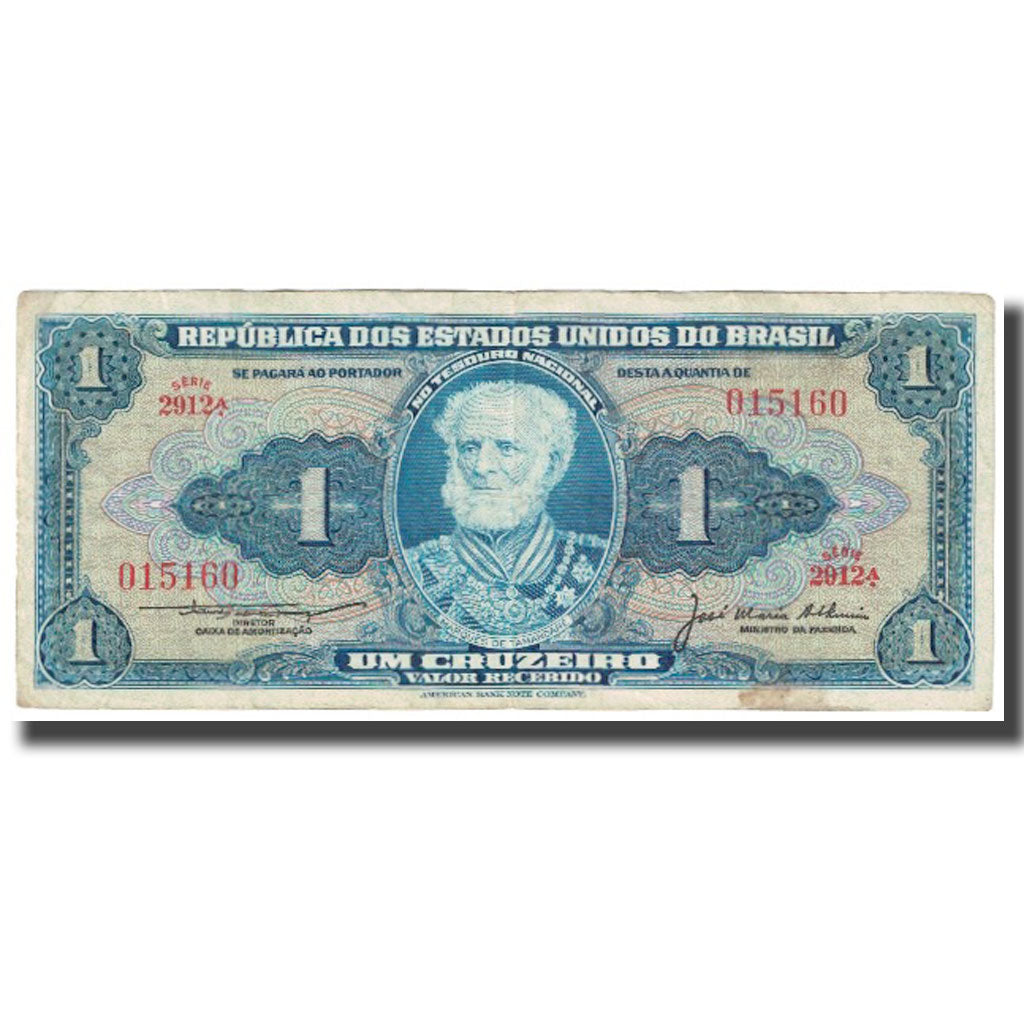 Biljet, Brazilië, 1 Cruzeiro, KM:150c, TTB