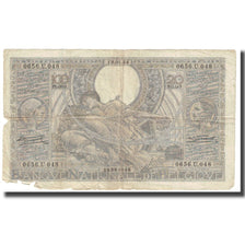 Banknote, Belgium, 100 Francs-20 Belgas, 1934, 1934-01-12, KM:107, VF(20-25)