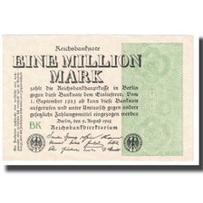 Banknot, Niemcy, 1 Million Mark, 1923, 1923-08-09, KM:101, UNC(65-70)