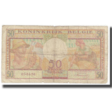 Banknote, Belgium, 50 Francs, 1956, 1956-04-03, KM:133b, VF(20-25)