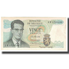 Banknote, Belgium, 20 Francs, 1964, 1964-06-15, KM:138, UNC(63)