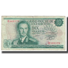 Banknote, Luxembourg, 10 Francs, 1967, 1967-03-20, KM:53a, EF(40-45)