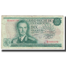 Banknot, Luksemburg, 10 Francs, 1967, 1967-03-20, KM:53a, EF(40-45)