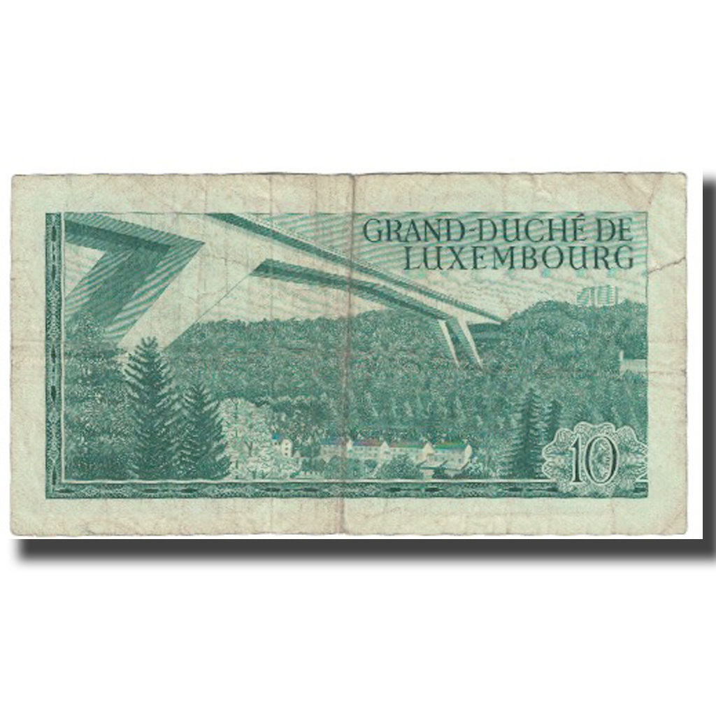 Banknote, Luxembourg, 10 Francs, 1967, 1967-03-20, KM:53a, EF(40-45)