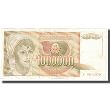 Banknote, Yugoslavia, 1,000,000 Dinara, 1989, 1989-11-01, KM:99, AU(55-58)