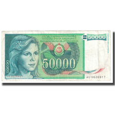 Banknot, Jugosławia, 50,000 Dinara, 1988, 1988-05-01, KM:96, AU(55-58)