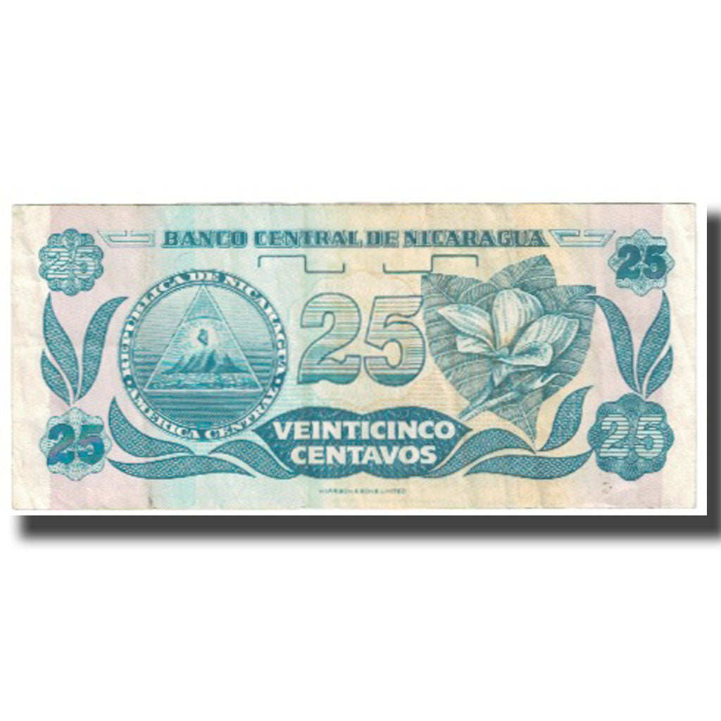 Billet, Nicaragua, 25 Centavos, KM:170a, SPL