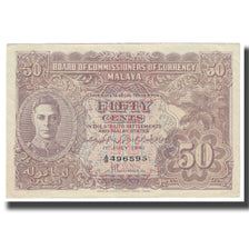 Banknote, MALAYA, 50 Cents, 1941, 1941-07-01, KM:10b, AU(55-58)