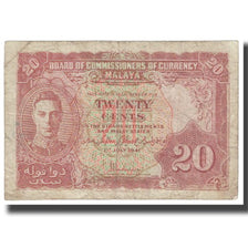 Banknote, MALAYA, 20 Cents, 1941, 1941-07-01, KM:9a, EF(40-45)