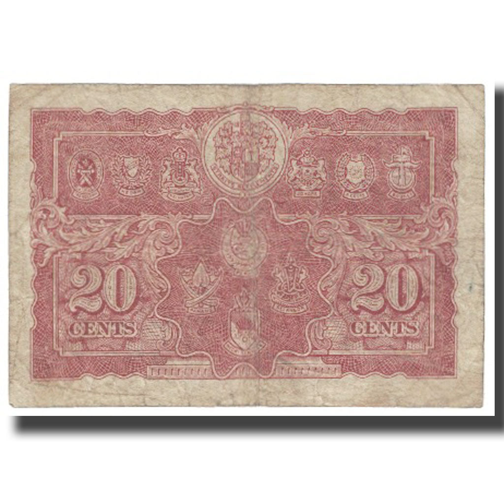 Banknote, MALAYA, 20 Cents, 1941, 1941-07-01, KM:9a, EF(40-45)