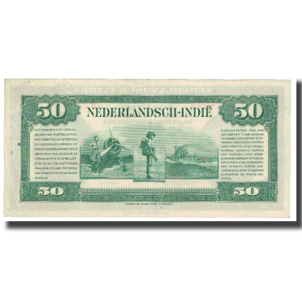 Banknote, Netherlands Indies, 50 Gulden, 1943, 1943-03-02, KM:116a, EF(40-45)