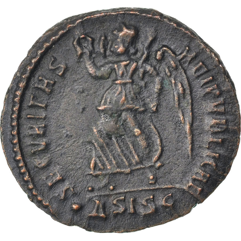 Valentinian I, Nummus, Siscia, AU(55-58), Copper, Cohen #37, 2.60