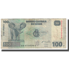 Banknote, Congo Democratic Republic, 100 Francs, 2007, 2007-07-31, KM:92a