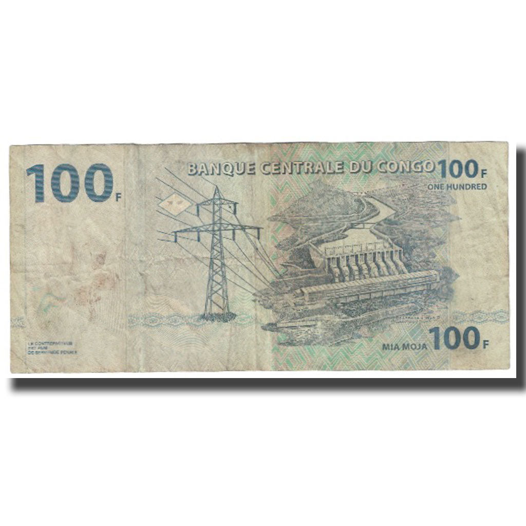 Banknote, Congo Democratic Republic, 100 Francs, 2007, 2007-07-31, KM:92a