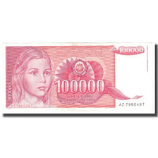 Banknote, Yugoslavia, 100,000 Dinara, 1989, 1989-05-01, KM:97, UNC(63)