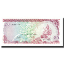 Banconote, Maldive, 20 Rufiyaa, 1987, KM:20b, FDS