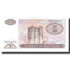 Nota, Azerbaijão, 5 Manat, KM:15, UNC(65-70)