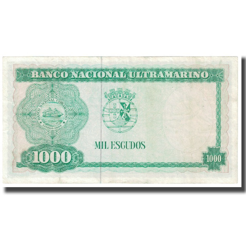Banknote, Timor, 1000 Escudos, 1968, 1968-03-21, KM:30a, EF(40-45)
