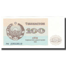 Banconote, Uzbekistan, 100 Sum, 1992, KM:67a, FDS