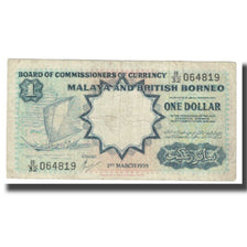 Banknote, Malaya and British Borneo, 1 Dollar, 1959, 1959-03-01, KM:8a