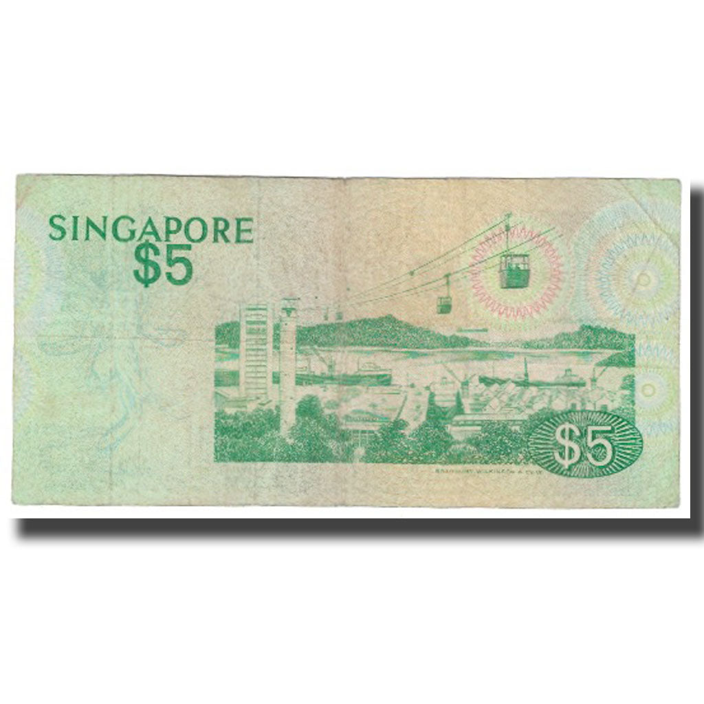 Biljet, Singapur, 5 Dollars, KM:10, TTB