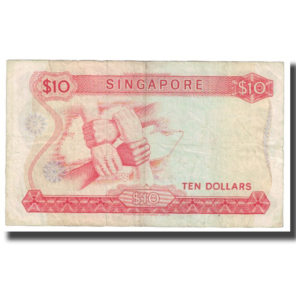 Banknote, Singapore, 10 Dollars, KM:3d, EF(40-45)