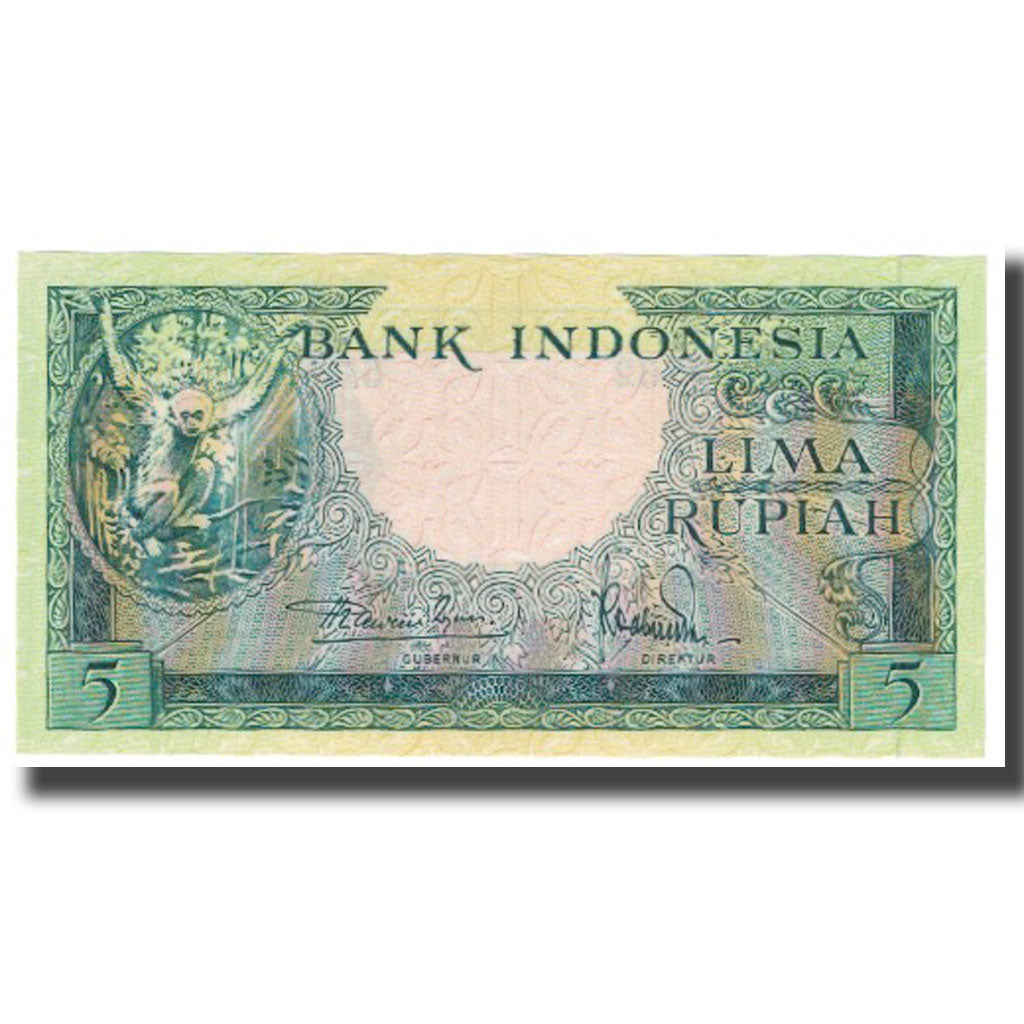 Billete, 5 Rupiah, Indonesia, KM:49a, UNC