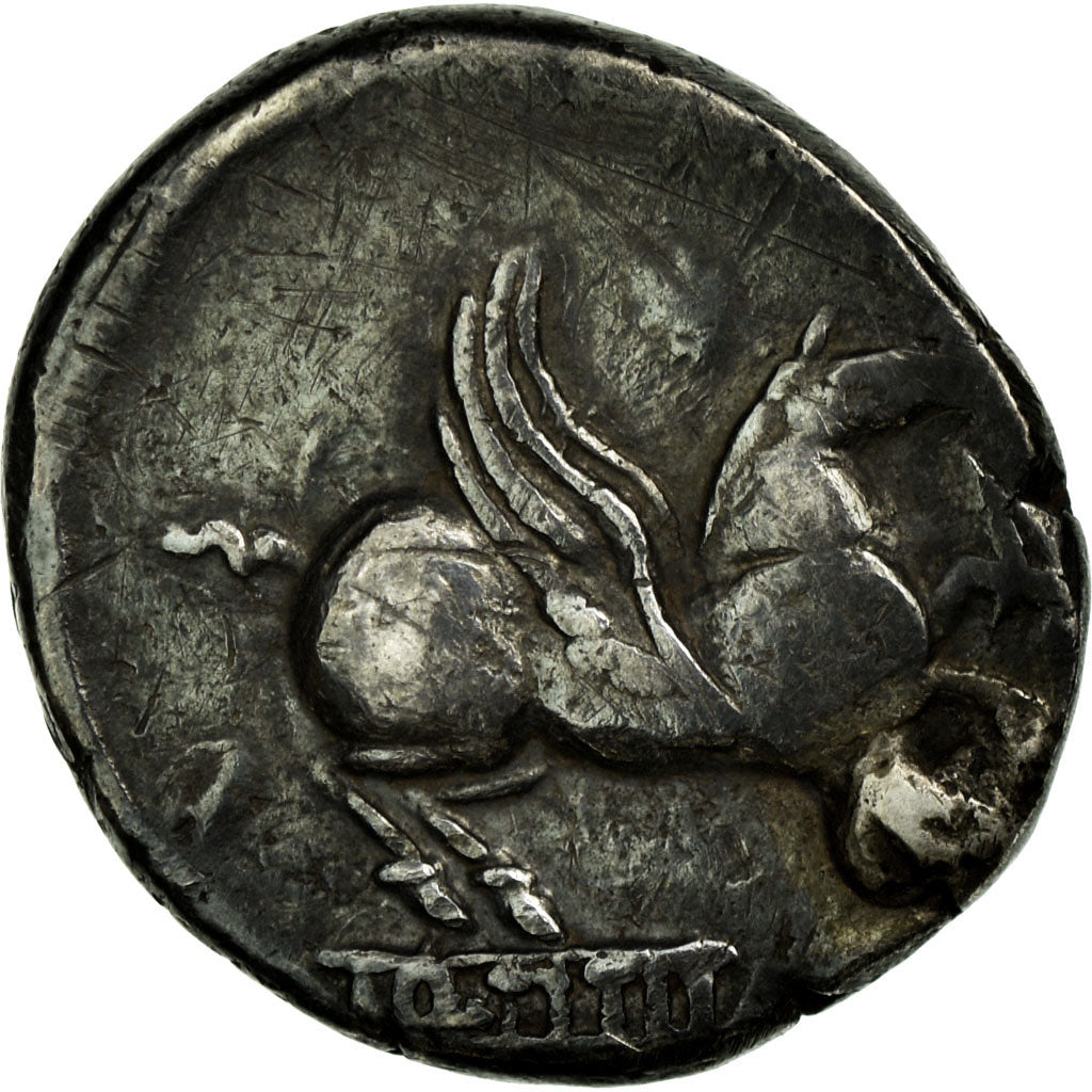 Coin, Titia, Denarius, Roma, EF(40-45), Silver