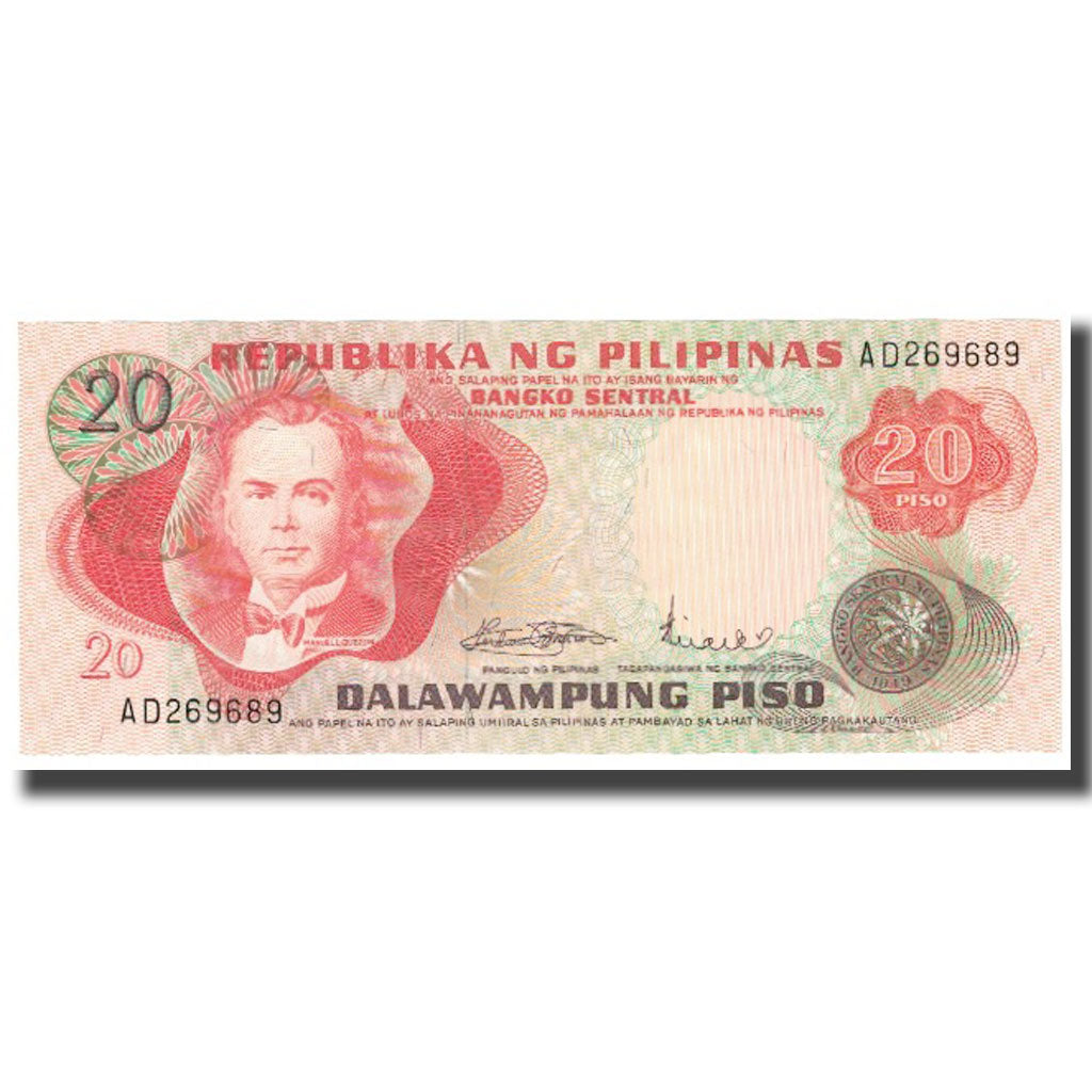 Banknote, Philippines, 20 Piso, 1949, KM:162b, UNC(65-70)