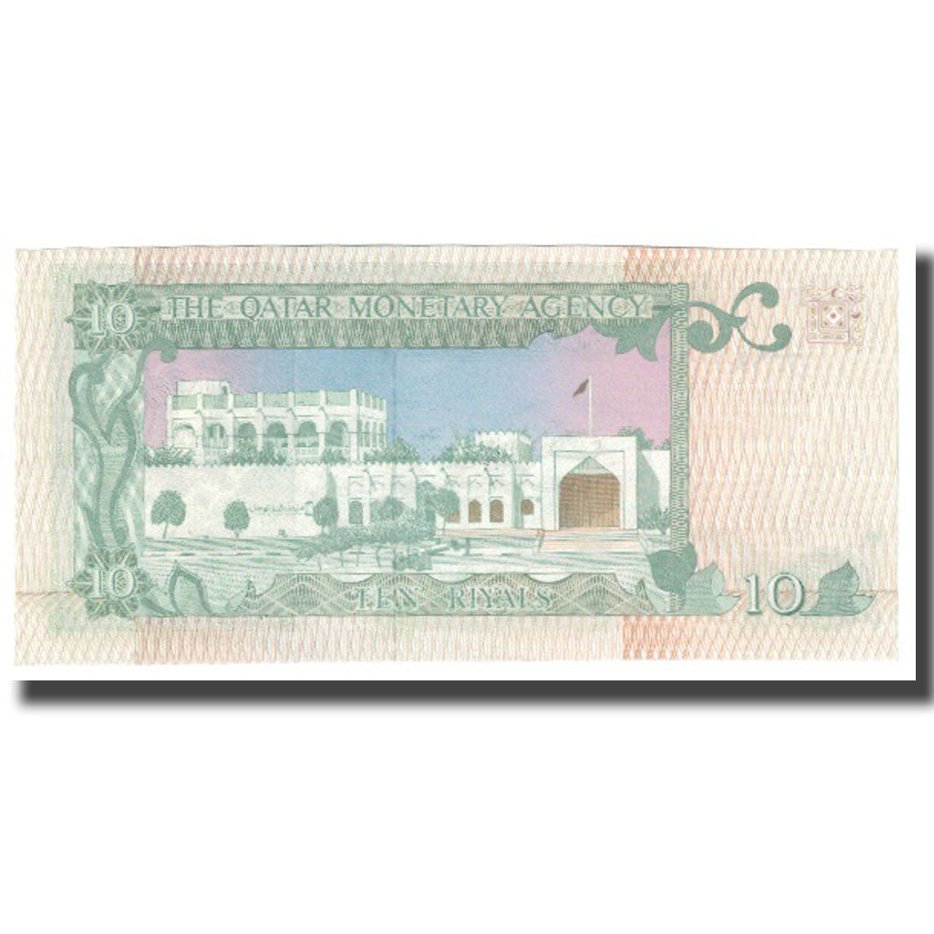 Billete, 10 Riyals, Qatar, KM:9, UNC