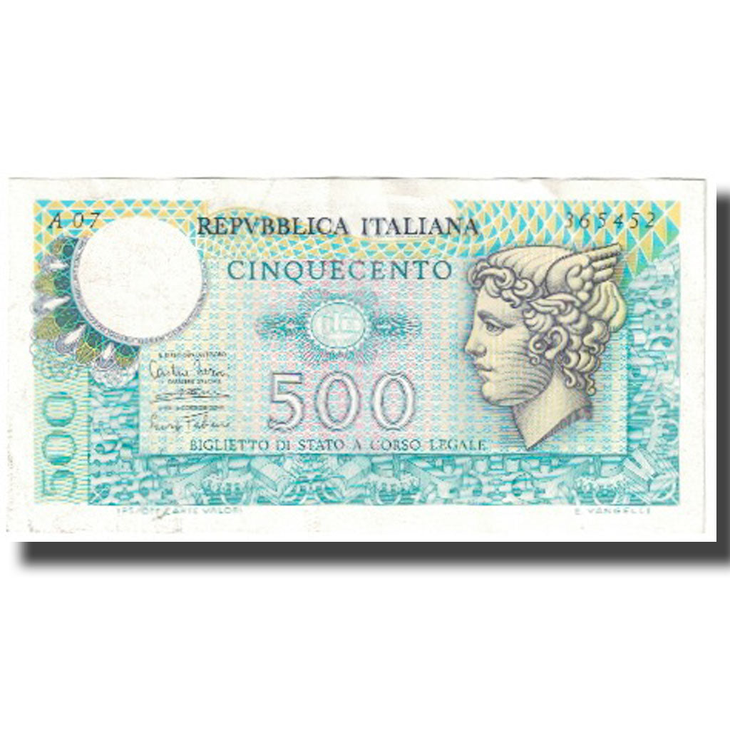 Banconote, Italia, 500 Lire, KM:95, SPL