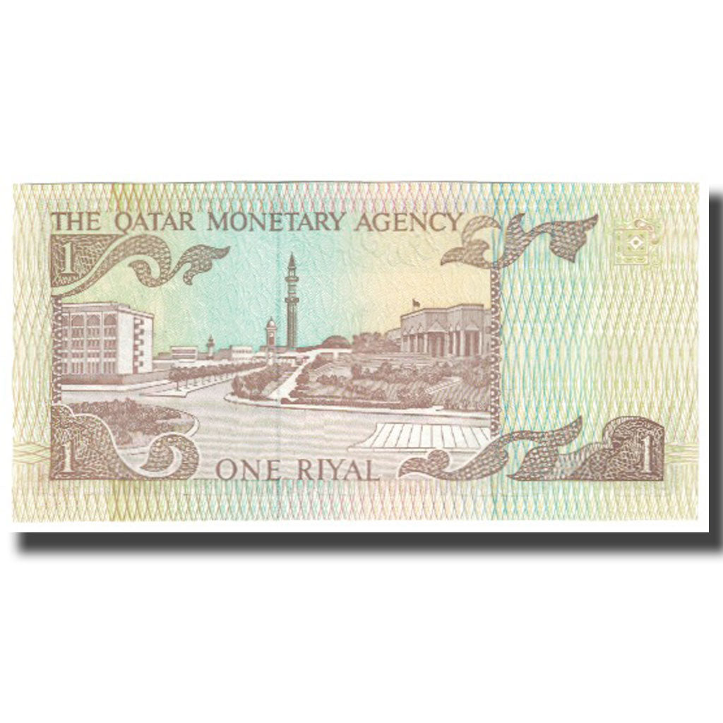 Nota, Catar, 1 Riyal, KM:7, UNC(65-70)
