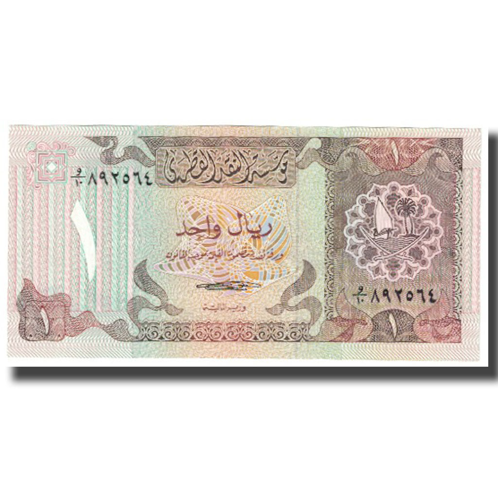 Nota, Catar, 1 Riyal, KM:7, UNC(65-70)