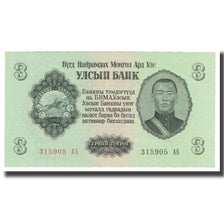Banknote, Mongolia, 3 Tugrik, 1955, KM:29, UNC(65-70)