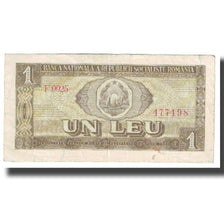 Nota, Roménia, 1 Leu, KM:91a, EF(40-45)