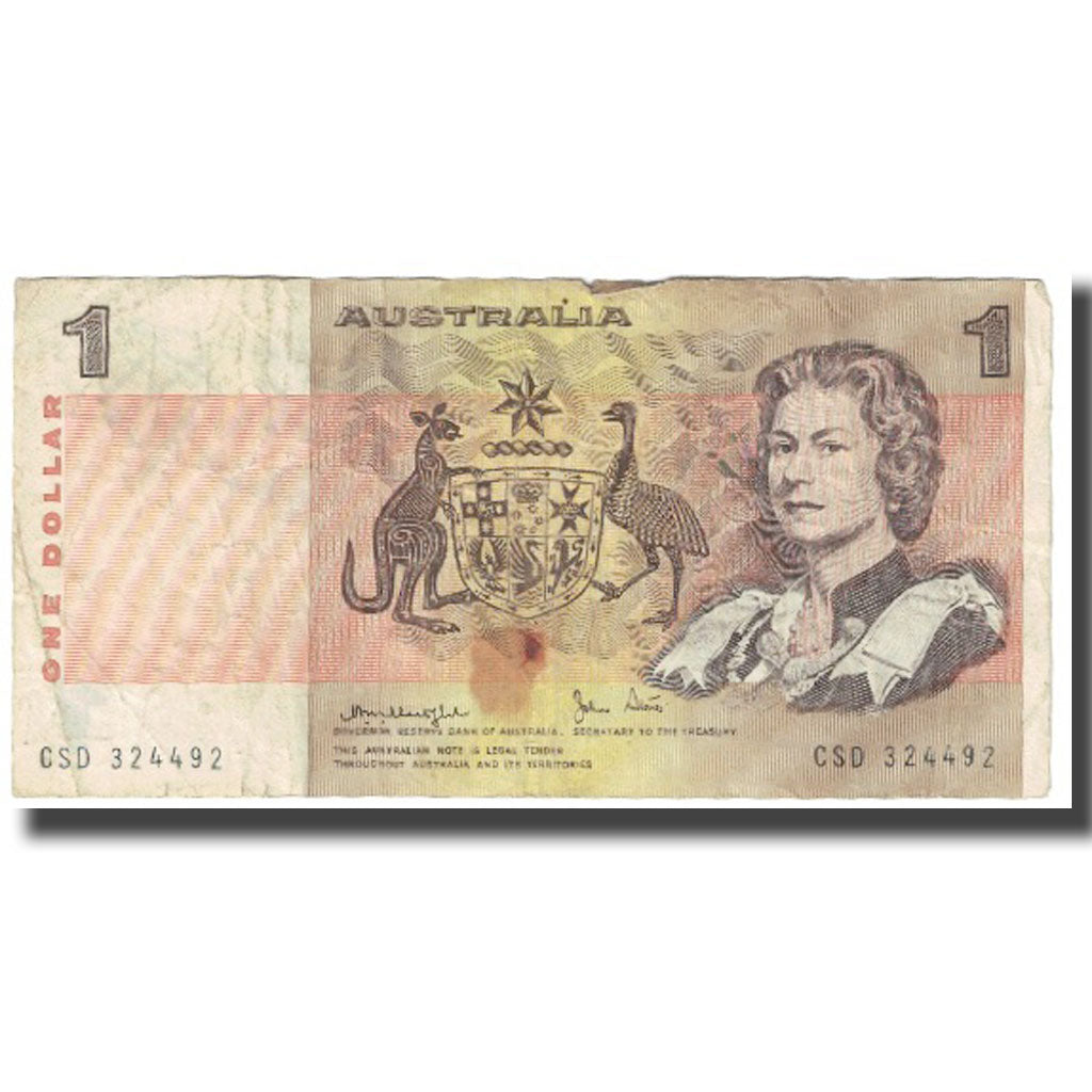 Banknote, Australia, 1 Dollar, KM:42d, VF(20-25)