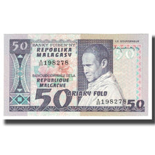 Banknote, Madagascar, 50 Francs = 10 Ariary, KM:62a, UNC(65-70)