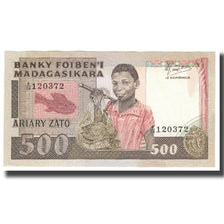 Banknote, Madagascar, 500 Francs = 100 Ariary, KM:71a, UNC(65-70)