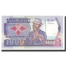Banknote, Madagascar, 1000 Francs = 200 Ariary, KM:72a, UNC(65-70)