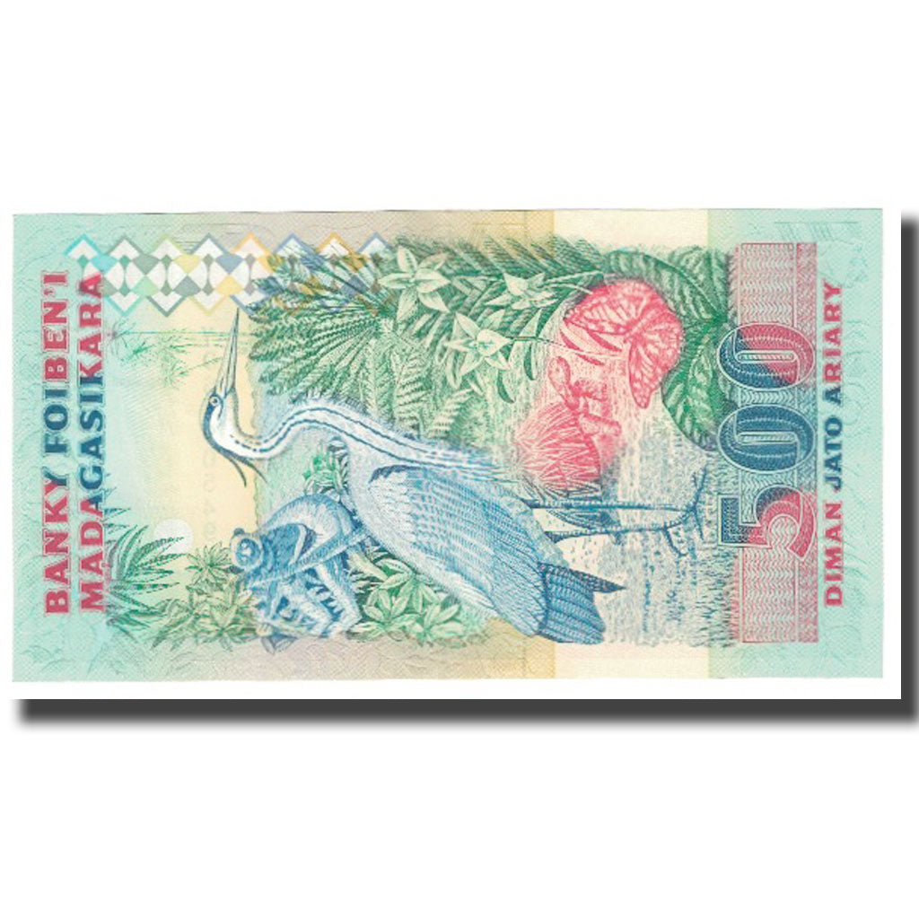 Billete, 2500 Francs = 500 Ariary, Madagascar, KM:72Ab, UNC