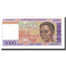 Banknote, Madagascar, 5000 Francs = 1000 Ariary, KM:78a, UNC(65-70)